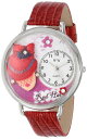 腕時計 気まぐれなかわいい プレゼント クリスマス ユニセックス WHIMS-U0470005 Whimsical Watches Unisex U0470005 Red Hat Madam Re..