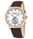 rv XgD[OIWi Y Stuhrling Original Classic Dress Wrist Watch for Men, Swiss Analog Stainless Steel Quartz Wristwatch with Genuine Leather Strap (Brown/Rose Gold)rv XgD[OIWi Y