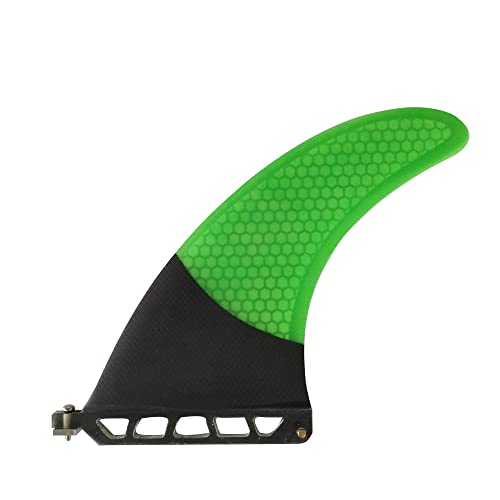 サーフィン フィン マリンスポーツ UPSURF Longboard Fins, Fiberglass Honeycomb Carbon, Professional Surfboard Fins (Green, 8 inch)サーフィン フィン マリンスポーツ