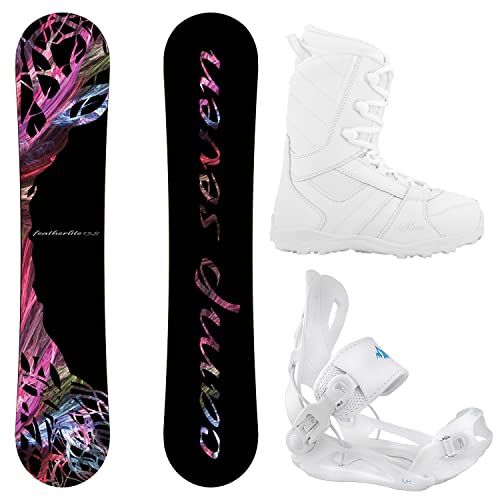 Ρܡ 󥿡ݡ ץ֥ 2017ǯǥ2018ǯǥ¿ Package-Camp Seven Featherlite Snowboard 144 cm-System Lux Bindings-Siren Lux Women's Snowboard BoΡܡ 󥿡ݡ ץ֥ 2017ǯǥ2018ǯǥ¿