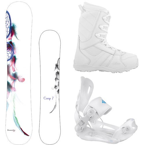 Ρܡ 󥿡ݡ ץ֥ 2017ǯǥ2018ǯǥ¿ Package-Camp Seven Dreamcatcher Snowboard 144 cm-System Lux Bindings-Siren Lux Women's Snowboard BΡܡ 󥿡ݡ ץ֥ 2017ǯǥ2018ǯǥ¿