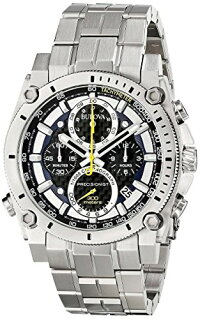 【当店1年保証】ブローバBulova96G175MensPrecisionistSilverSteelBraceletChronographWatch