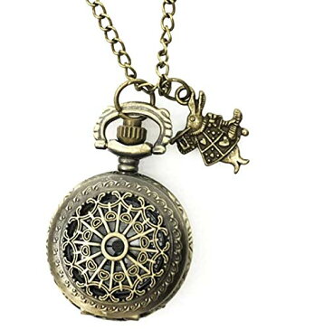 腕時計 スチームパンク steampunk メンズ 懐中時計 【送料無料】Alice in Wonderland Costume Steampunk Pocket Watch Necklace Women Men Gift腕時計 スチームパンク steampunk メンズ 懐中時計