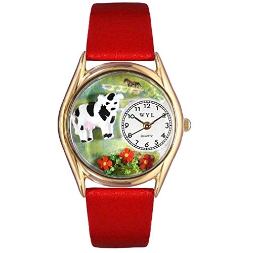 rv C܂Ȃ킢 v[g NX}X jZbNX C0110001 Whimsical Gifts Cow Watch in Gold Small Stylerv C܂Ȃ킢 v[g NX}X jZbNX C0110001