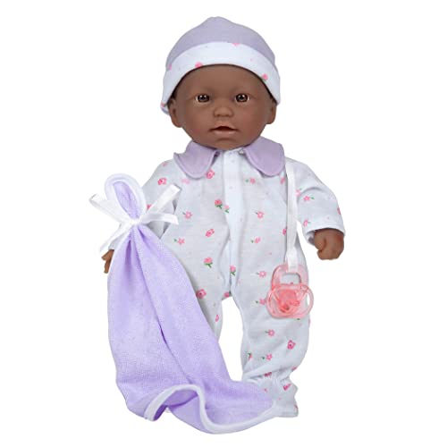 ȥ ֤ ޤޤ ٥ӡͷ 13108 JC Toys La Baby Boutique African American 11 inch Small Soft Body Baby Doll dressed in Purple for Children 12 Months and olderȥ ֤ ޤޤ ٥ӡͷ 13108