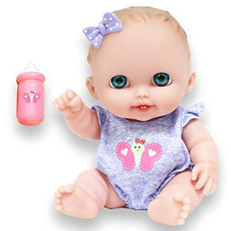 ジェーシートイズ 赤ちゃん おままごと ベビー人形 16936C JC Toys Lil Cutesies 8.5" All Vinyl Baby Doll | Posable and Washable | Removable Outfit | Lulu- Blue Eyes Ages 2+ジェーシートイズ 赤ちゃん おままごと ベビー人形 16936C