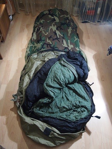 アウトドア キャンプ スリーピングバッグ アメリカ 【送料無料】US Military 4-PC Weather Resistant Modular Sleep System with Waterproof Gore-Tex Coverアウトドア キャンプ スリーピングバッグ アメリカ