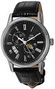 腕時計 オリエント メンズ FAK00004B0 Orient Men's 'Sun and Moon Version 3' Japanese Automatic Stainless Steel and Leather Casual Watch, Color:Black (Model: FAK00004B0)腕時計 オリエント メンズ FAK00004B0 その1