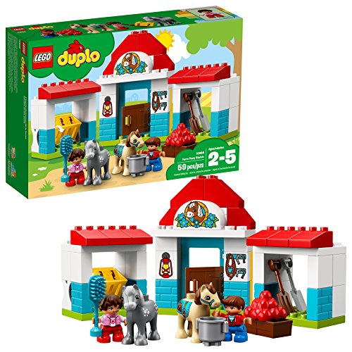 S fv 6213739 LEGO DUPLO Town Farm Pony Stable 10868 Building Blocks (59 Piece)S fv 6213739