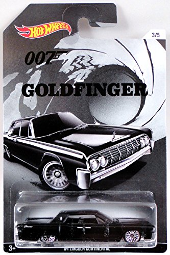 ホットウィール Hot Wheels 007 ゴールドフィンガー '64リンカーン・コンチネンタル ブラック 3/5 Lincoln Continental ビークル ミニカー