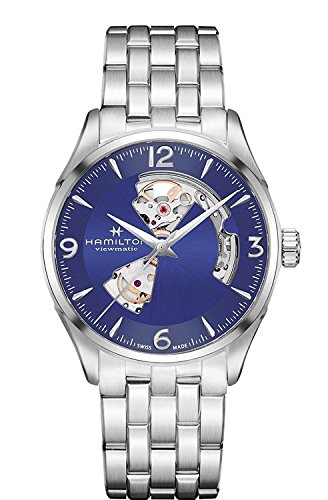 腕時計 ハミルトン メンズ Hamilton Jazzmaster Automatic Open Heart Blue Dial Men's Watch H32705141腕時計 ハミルトン メンズ