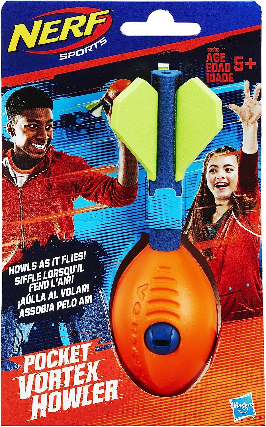 ナーフスポーツ アメリカ 直輸入 ナーフ スポーツ B9902 NERF Vortex Mini Aero Howler Foam Football - NERF Soft Mini Vortex Football for Long-Distance Throws - Perfect for Pool + Beach Football - Kids ナーフスポーツ アメリカ 直輸入 ナーフ スポーツ B9902 2