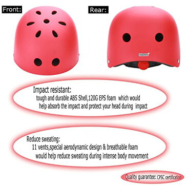 ヘルメット スケボー スケートボード 海外モデル 直輸入 Dtown BMX Helmet,Red BMX Dirt Bike Helmet for Adult Women Men Kids Boys Girls Youthヘルメット スケボー スケートボード 海外モデル 直輸入