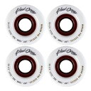 ウィール タイヤ スケボー スケートボード 海外モデル Blood Orange Morgan White / Red Longboard Wheels - 7...