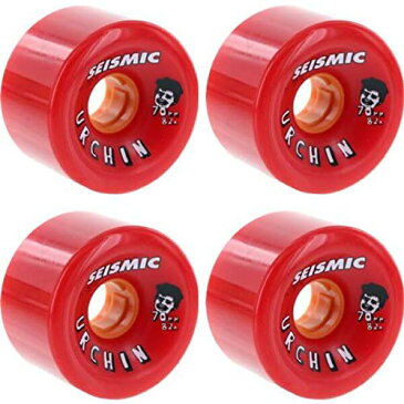 ウィール タイヤ スケボー スケートボード 海外モデル 【送料無料】Seismic Skate Systems Urchin Elixir Red Skateboard Wheels - 70mm 82a (Set of 4)ウィール タイヤ スケボー スケートボード 海外モデル