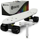 スタンダードスケートボード スケボー 海外モデル 直輸入 White-Panda Skatro - Mini Cruiser Skateboard. 22x6i...