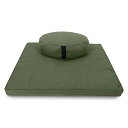 襬 եåȥͥ Bean Products Zafu and Zabuton Meditation Cushion Set - Made in The USA. Our Cactus Hemp Oval-Shaped Fabric Meditation Pillow is Filled for Comfort and Designed with a Zipper Cover for Easy Cleaning.襬 եåȥͥ