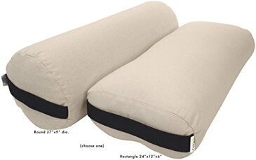 ヨガ フィットネス 【送料無料】Bean Products Yoga Bolster - Handcrafted In The USA With Eco Friendly Materials - Studio Grade Support Cushion That Elevates Your Practice & Lasts Longer - Pranayama, Cotton Naturalヨガ フィットネス