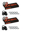 ベアリング スケボー スケートボード 海外モデル 直輸入 Bones Bearings Reds Bearings (2) 8 Packs W/Spacers ...