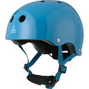 ヘルメット スケボー スケートボード 海外モデル 直輸入 3928 Triple Eight Lil 8 Dual Certified Sweatsaver Kids Skateboard and Bike Helmet with Padded Chin Buckle, Blue Glossy, (3928)ヘルメット スケボー スケートボード 海外モデル 直輸入 3928