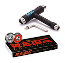 ベアリング スケボー スケートボード 海外モデル 直輸入 Bones Bearings Reds Bearings (8 Pack, Spacers & Was...