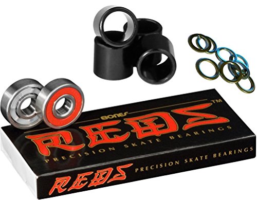 ベアリング スケボー スケートボード 海外モデル 直輸入 DECK Bones Bearings Reds Bearings Including Spacers & Washersベアリング スケボー スケートボード 海外モデル 直輸入 DECK