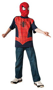 コスプレ衣装 コスチューム スパイダーマン 883269_M 【送料無料】Rubie's Marvel Ultimate Spider-man T-Shirt and Mask, Child Medium - Child Medium One Colorコスプレ衣装 コスチューム スパイダーマン 883269_M