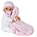 アドラ 赤ちゃん人形 ベビー人形 リアル 2181203 Adora 16 Inch Girl Baby Doll with Accessories Matching 9-Piece Set Including a Pacifier, Hospital, Bracelet, Diaper, and More Gift for Toddlers Ages 3+ Adoptiアドラ 赤ちゃん人形 ベビー人形 リアル 2181203