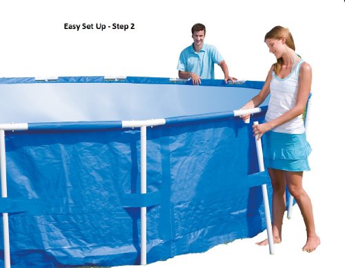 プール ビニールプール ファミリープール オーバルプール 家庭用プール 12752 【送料無料】Bestway 12752E Steel Pro Above Ground Backyard Frame Pool for Kids & Adults, 15' x 48