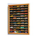 ホットウィール Hot Wheels マッチボックス 1/64ダイキャストカー保管ケース ラック ディスプレイケース ブナ材 内寸:およそ高さ22.75×横42...