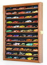 ホットウィール Hot Wheels マッチボックス 1/64ダイキャストカー保管ケース ラック ディスプレイケース ブナ材 内寸:およそ高さ22.75×横42...