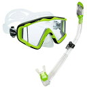 シュノーケリング マリンスポーツ LEPUSHPDJ6301 Pano 3 & Supernova Dry (Clear/Lime)シュノーケリング マリンスポ...