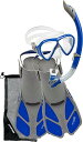 シュノーケリング マリンスポーツ LEPUSHPDJ6366 Cressi Bonete Set, Grey/Blue, S/Mシュノーケリング マリンスポーツ...