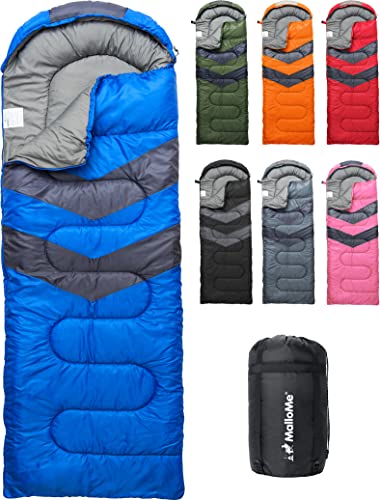 アウトドア キャンプ スリーピングバッグ アメリカ MalloMe Sleeping Bags for Adults Cold Weather Warm - Backpacking Camping Bag for Kids 10-12, Girls, Boys - Lightweight Compact Gear Must Haves Hiking Esアウトドア キャンプ スリーピングバッグ アメリカ