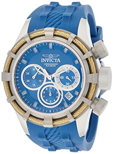 インヴィクタインビクタボルト腕時計メンズ 腕時計 送料無料メンズ Invicta Mens Bolt Quartz Chronograph Blue Polyurethane Dial Watchインヴィクタインビクタボルト腕時計メンズ Angelica無料ラッピングでプレゼントや贈り物にも 逆