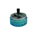 灰皿 海外モデル アメリカ 輸入物 6240561 Hank Star 4.75 Round Push Down Glass Ashtray with Spinning Tray ~ Choose Your Own Color (Aqua Blue)灰皿 海外モデル アメリカ 輸入物 6240561