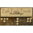 壁飾り インテリア タペストリー 壁掛けオブジェ 海外デザイン Faith Family Friends Birthday Calendar - Burgund...