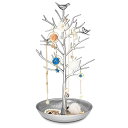 アクセサリスタンド ジュエリー AMZ83548-FLWY Inviktus Silver Birds Tree Jewelry Stand Display E...