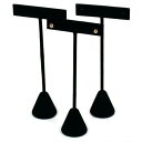 アクセサリスタンド ジュエリー 240-2BK (3) FindingKing 3 Black Velvet Earring T Stand Showcase ...