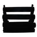 ANZTX^h WG[ DS-017bv-A Bracelet 3 Tier T-Bar Jewelry Display Black Velvet OrganizerANZTX^h WG[ DS-017bv-A