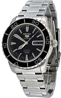 セイコー腕時計メンズSeikoMen'sSNZH55Seiko5AutomaticBlackDialStainless-SteelBraceletWatchセイコー腕時計メンズ