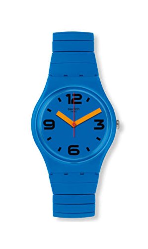 ӻ å  Swatch Pepeblu GN251B Blue Stainless-Steel Swiss Quartz ...