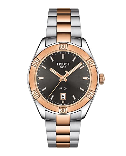 ティソ 腕時計 ティソ レディース Tissot womens PR 100 Classic Stainless Steel Dress Watch Rose Gold 5N,Grey T1019102206100腕時計 ティソ レディース