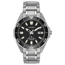 腕時計 シチズン 逆輸入 海外モデル 海外限定 Citizen Men 039 s Promaster Sea Eco-Drive Stainless Steel Watch, 3-Hand Date, One-way Rotating Bezel, ISO Compliant, Luminous Hands and Markers, Black Dial, 44mm (Model腕時計 シチズン 逆輸入 海外モデル 海外限定