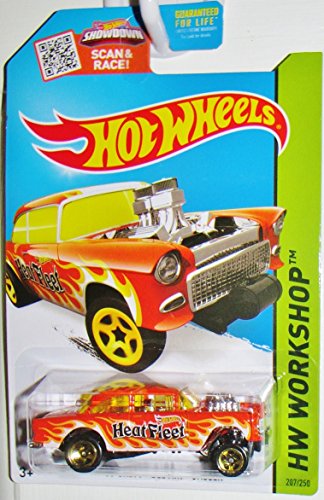 ホットウィール マテル ミニカー ホットウイール Hot Wheels 2015 HW Workshop '55 Chevy Bel Air Gasser 207/250, Orangeホットウィール マテル ミニカー ホットウイール