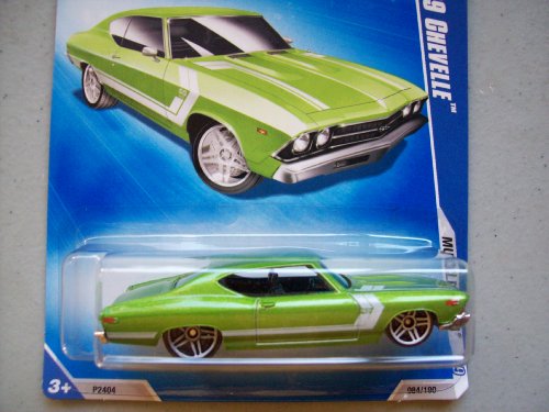 ۥåȥ ޥƥ ߥ˥ ۥåȥ HOT WHEELS 08/10 '09 MUSCLE MANIA '69 CHEVELLE LT GREEN WITH WHITE STRIPE 084/190 by Hot Wheelsۥåȥ ޥƥ ߥ˥ ۥåȥ