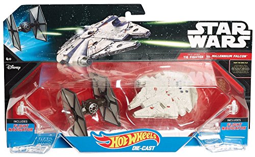 ホットウィール マテル ミニカー ホットウイール Hot Wheels Star Wars: The Force Awakens First Order TIE Fighter vs. Millennium Falcon Starship 2-Packホットウィール マテル ミニカー ホットウイール