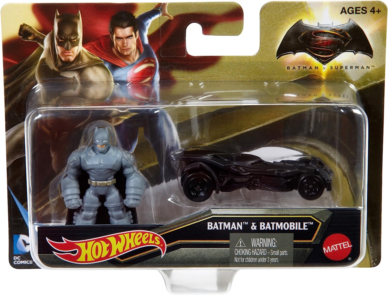 ホットウィール マテル ミニカー ホットウイール Hot Wheels Batman v Superman: Dawn of Justice Armored Batman Mini Figure & Batmobileホットウィール マテル ミニカー ホットウイール