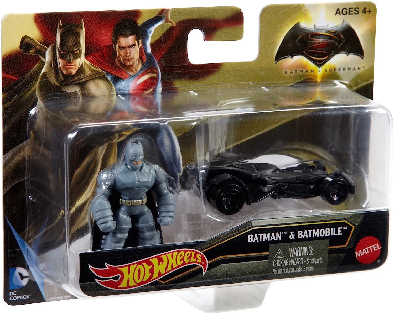 ホットウィール マテル ミニカー ホットウイール Hot Wheels Batman v Superman: Dawn of Justice Armored Batman Mini Figure & Batmobileホットウィール マテル ミニカー ホットウイール