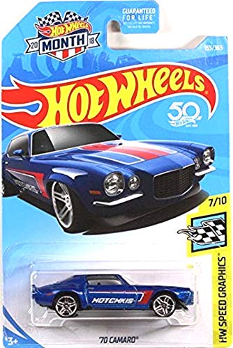 ホットウィール Hot Wheels 50周年記念 '70カマロ HWスピードグラフィックス7/10 153/365 CAMARO ビークル ミニカー